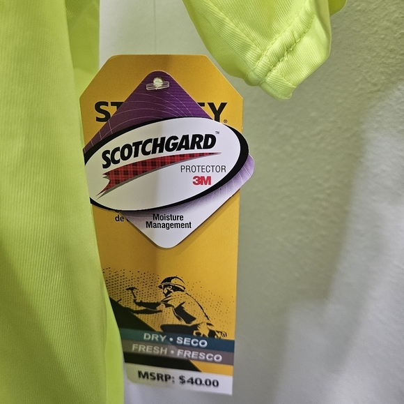 Stanley hi-vis moisture wick tee men's large - Picture 3 of 7